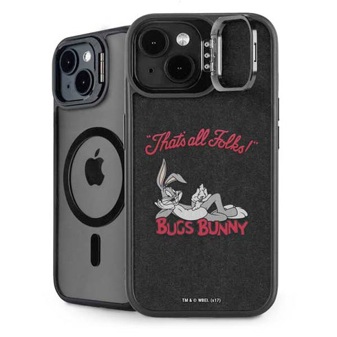 Looney Tunes Bugs Bunny Thats All Folks iPhone 15 Kickstand Case